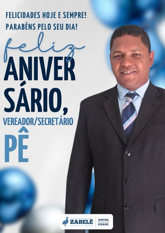 Parabéns, vereador/Secretário PÊ !