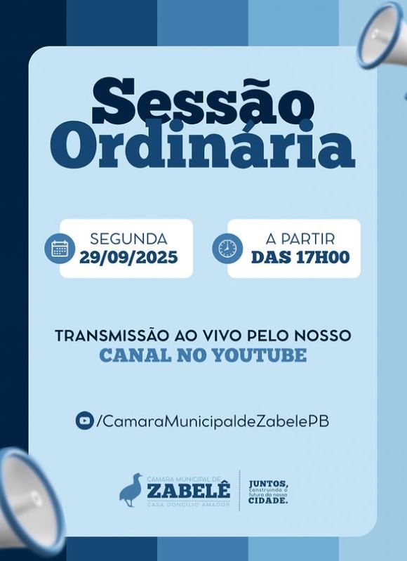 15ª SESSÃO ORDINÁRIA!
