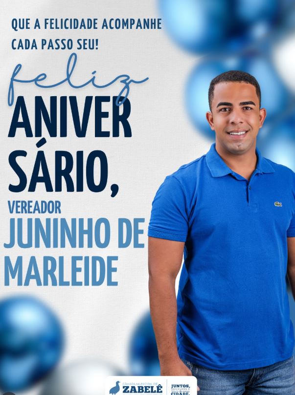 A Câmara Municipal parabeniza o vereador Juninho de Marleide pelo seu aniversário! 🎉