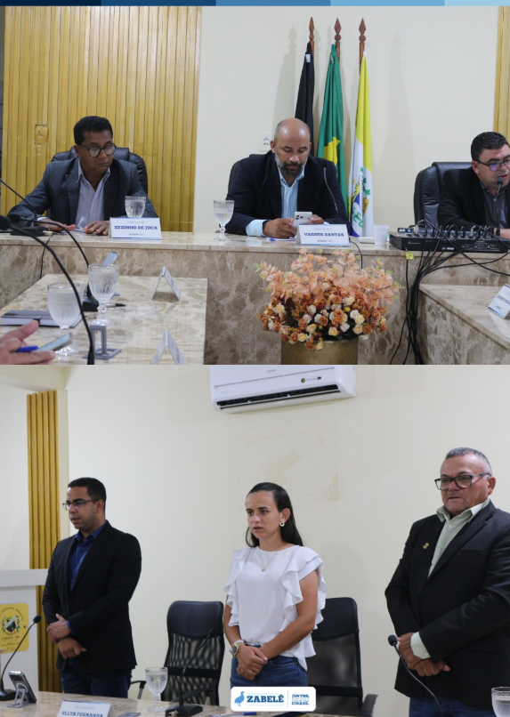 📍Registros da última Sessão Plenária da Câmara Municipal de Zabelê.