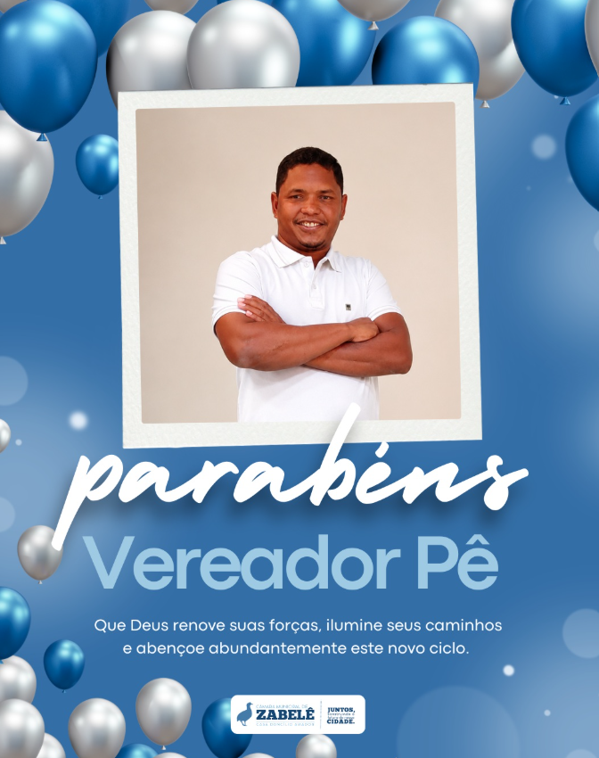 Feliz aniversário, Vereador Pê Bezerra!